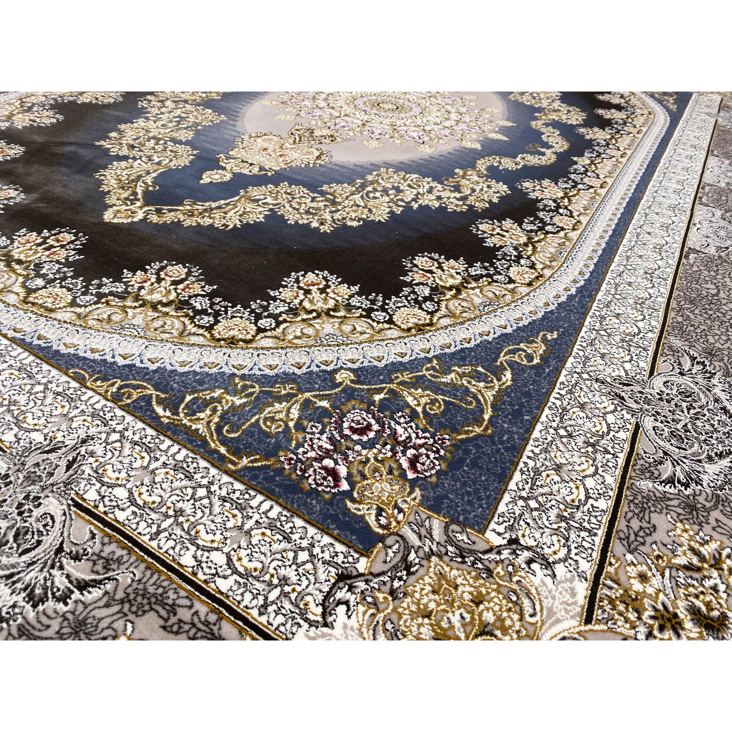Metallic Navy Teppich 170x240cm