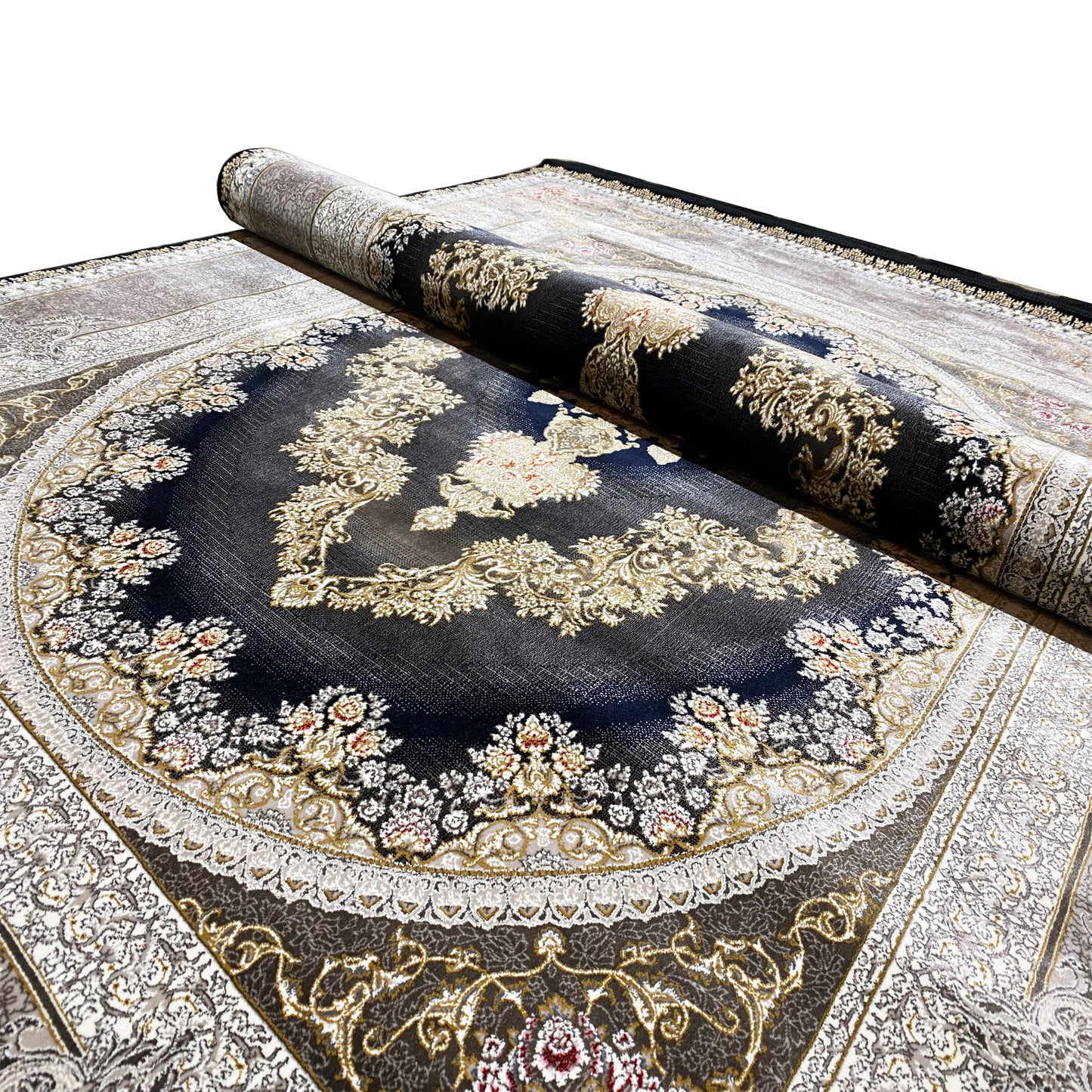 Marineblauwe tapijt 170x240cm