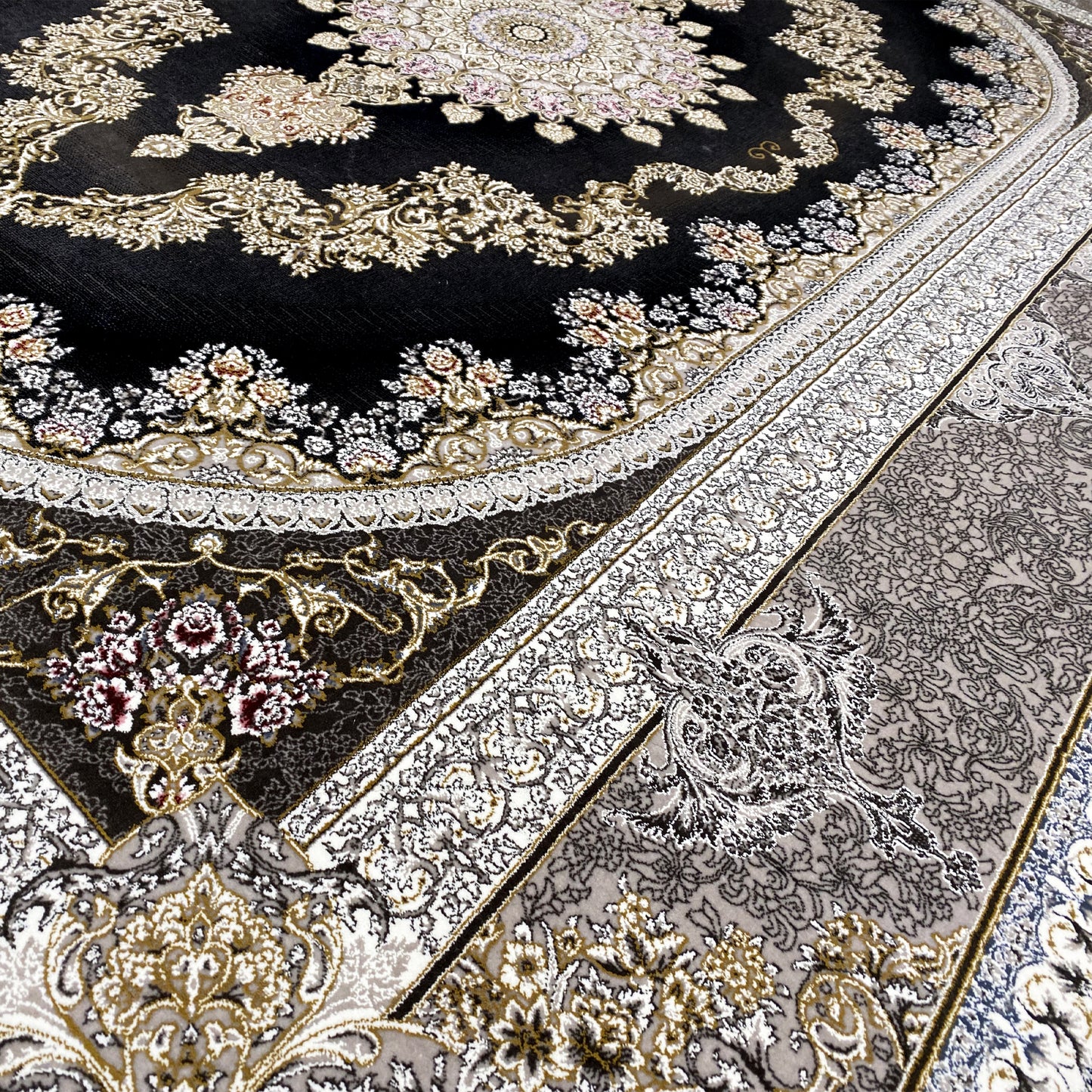 Marineblauwe tapijt 170x240cm