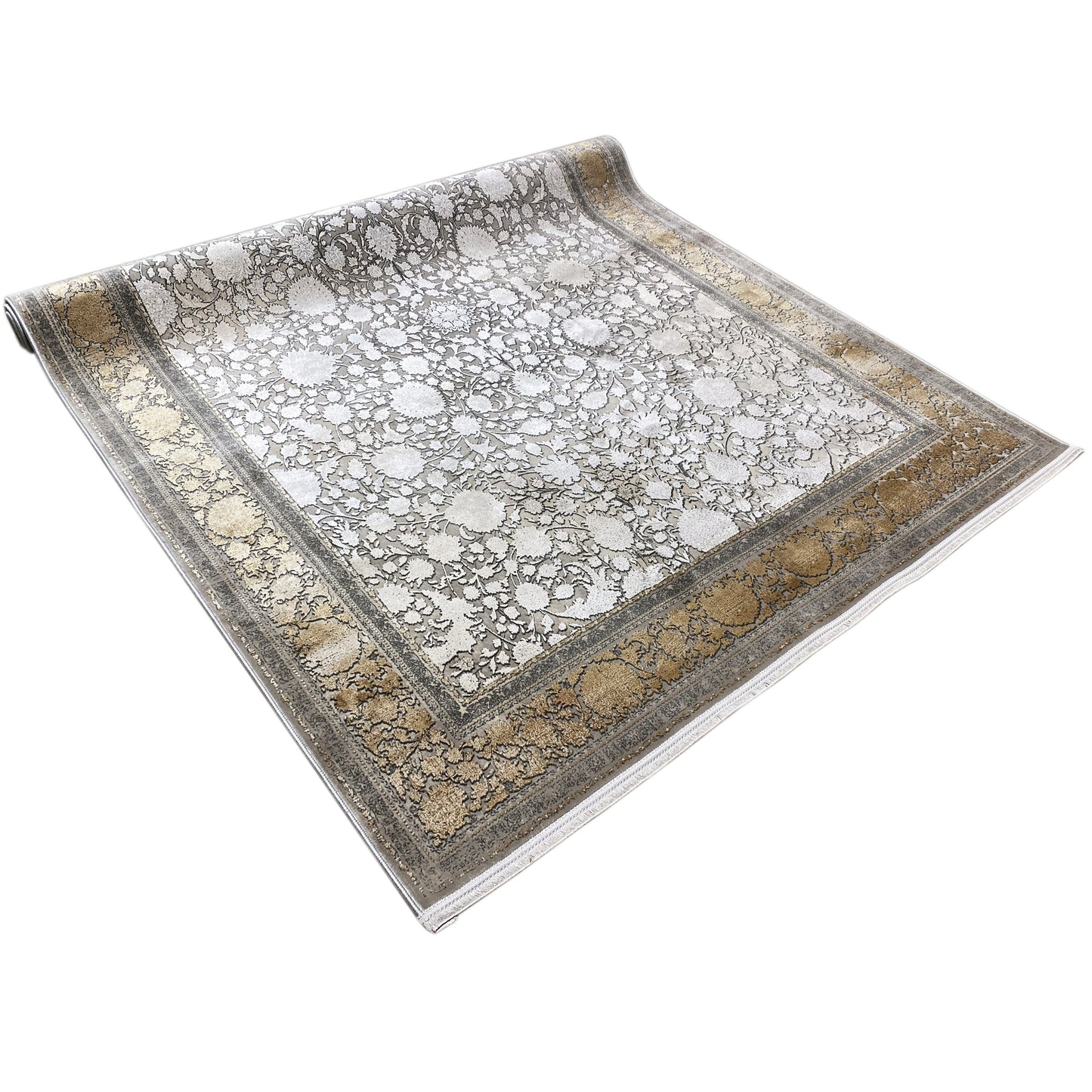 Silber-Gold Teppich 170x240cm