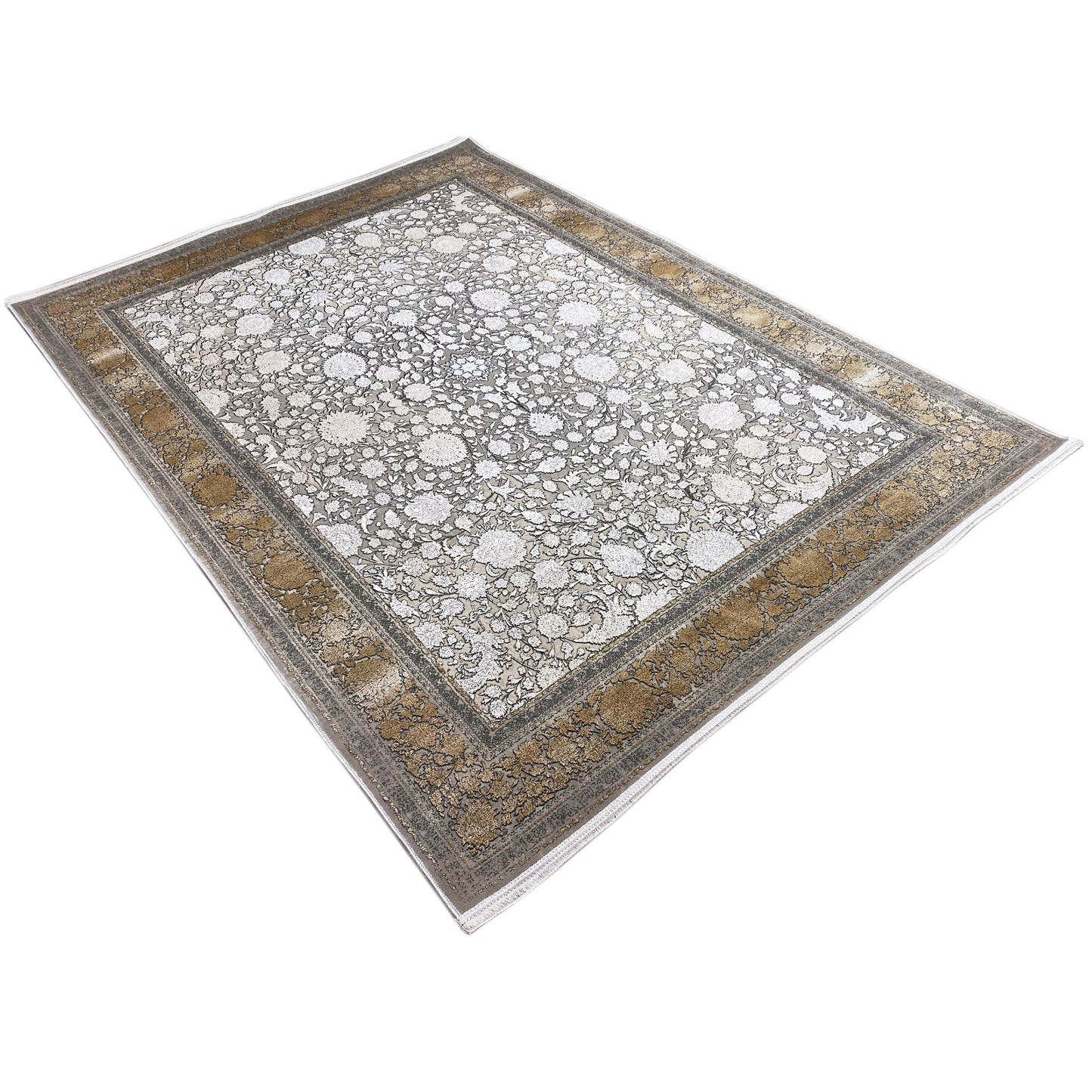 Silber-Gold Teppich 170x240cm