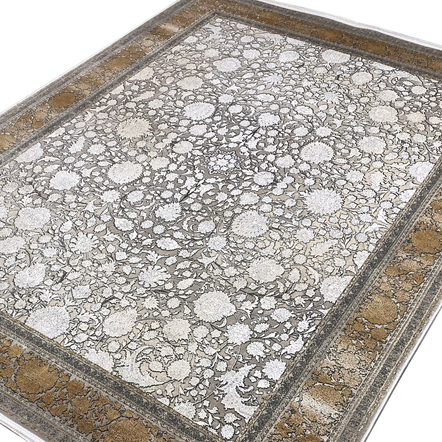 Silber-Gold Teppich 170x240cm