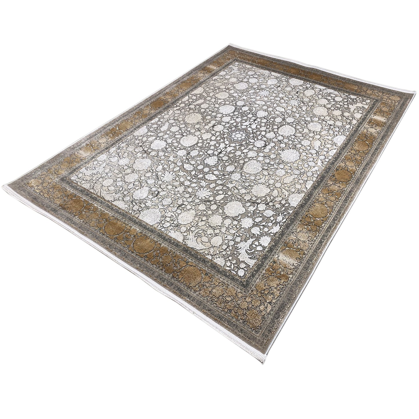 Silber-Gold Teppich 170x240cm