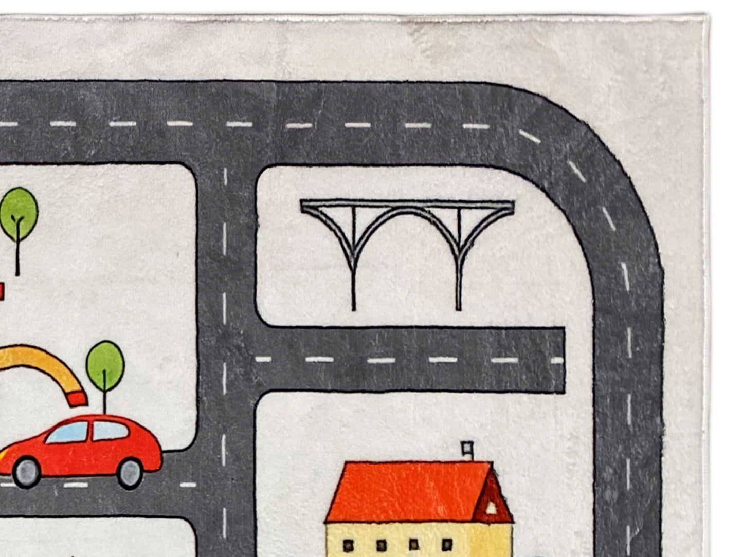 Kinderkleed „Straat“, grijs, 160x230 cm