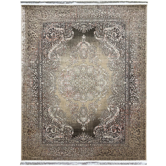 Zilver-Maron vloerkleed 170x240cm