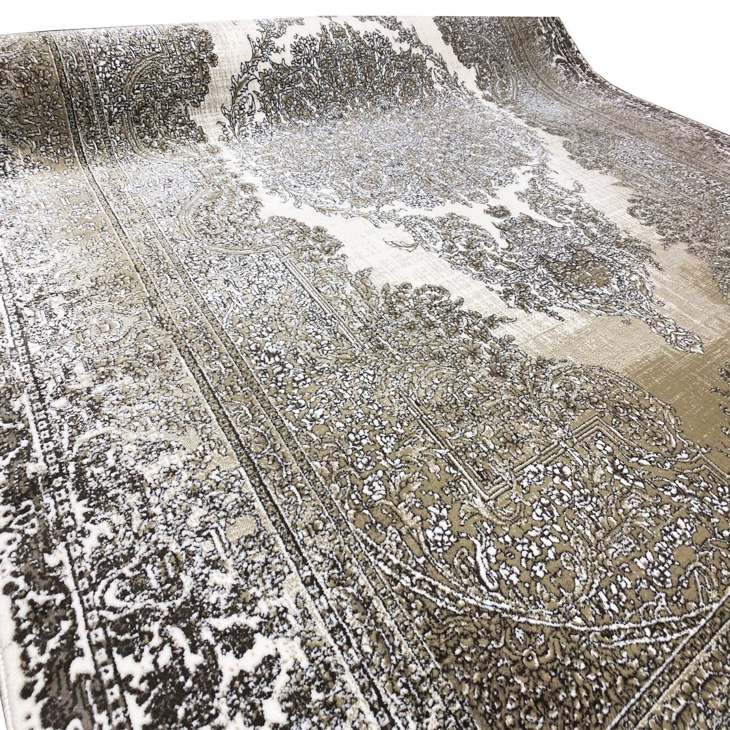 Creme-Silber Teppich 170x240cm