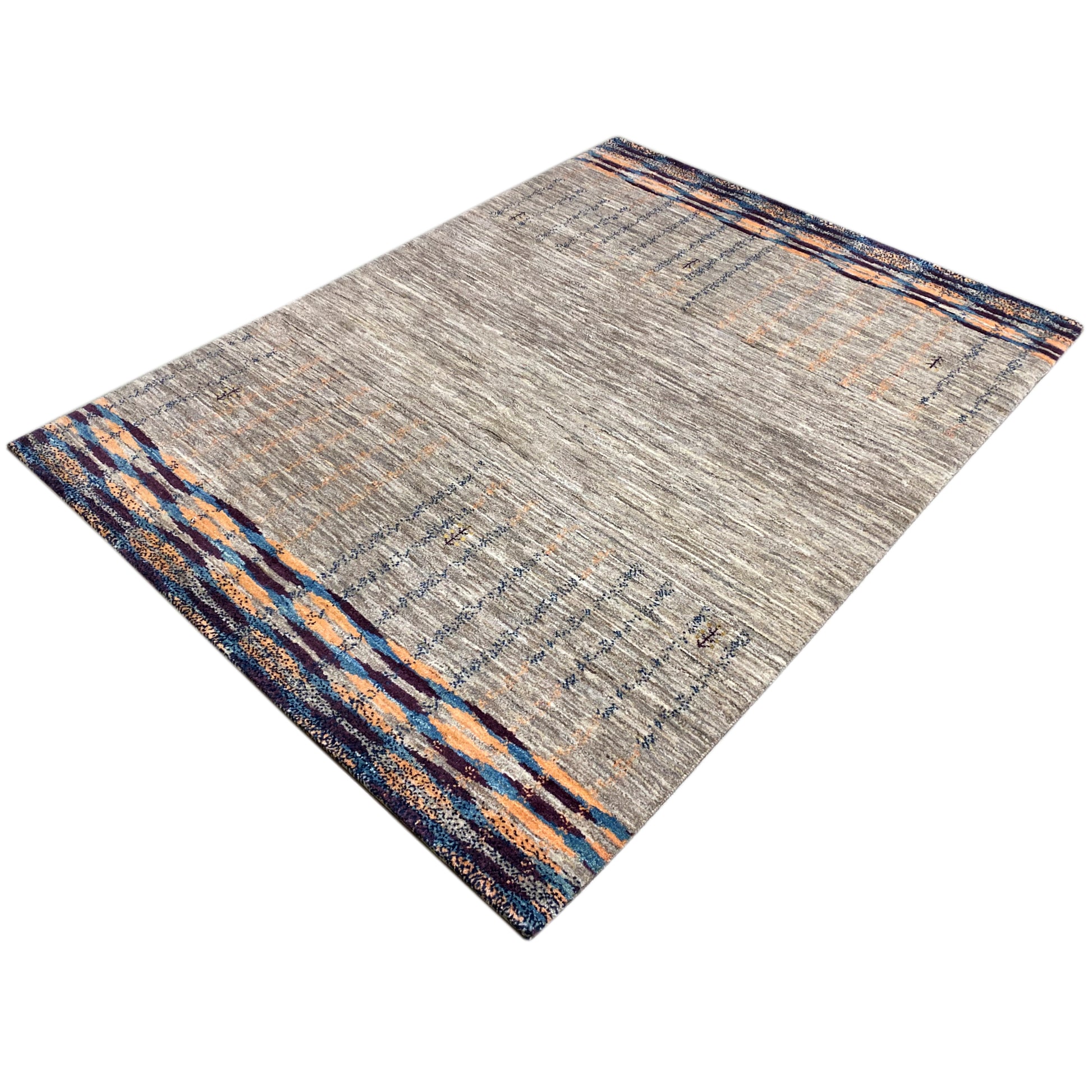 Gabbeh Teppich Grau 200x148 cm - German Carpet Shop