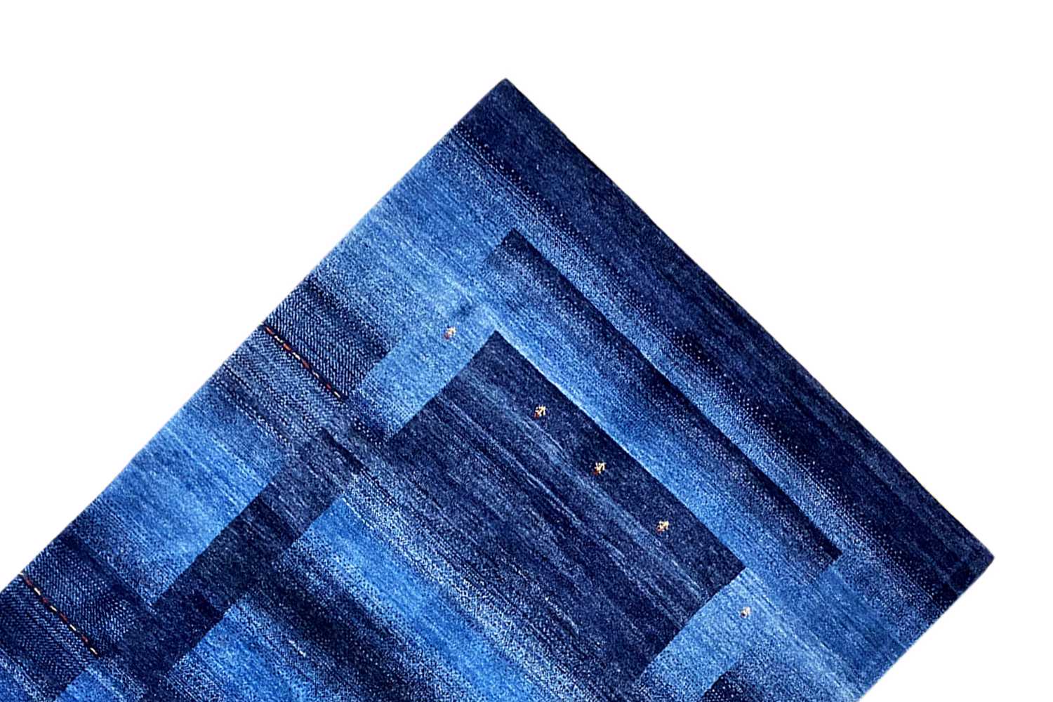 Blauer Gabbeh Teppich 170x240cm - German Carpet Shop