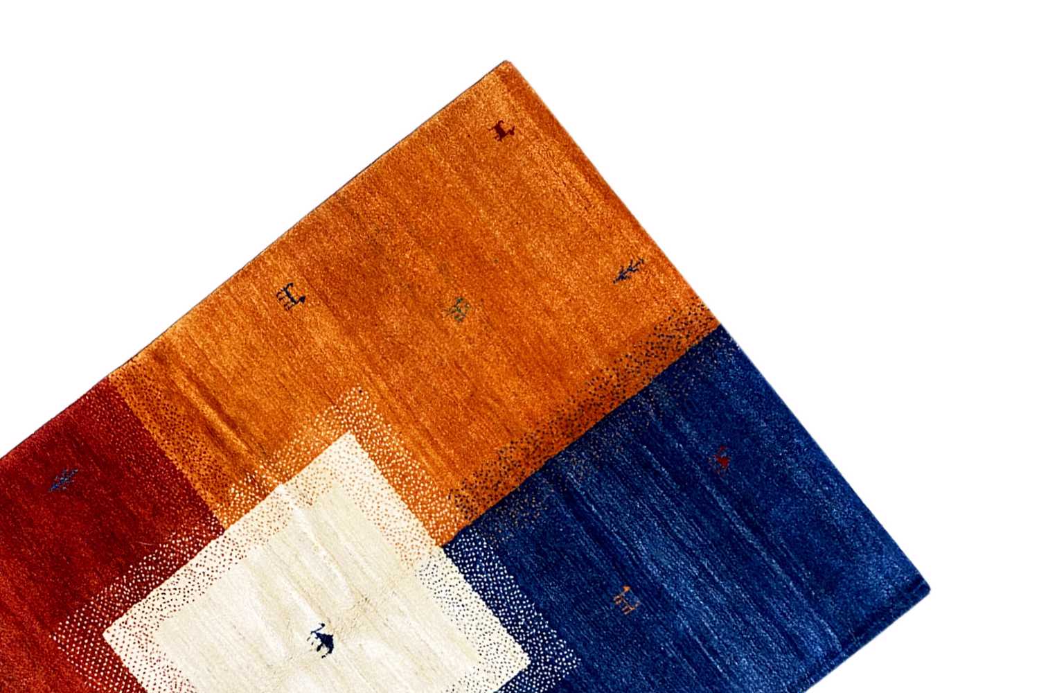 Mehrfarbiger Gabbeh Teppich (170x240 cm / 6x8 ft) - German Carpet Shop