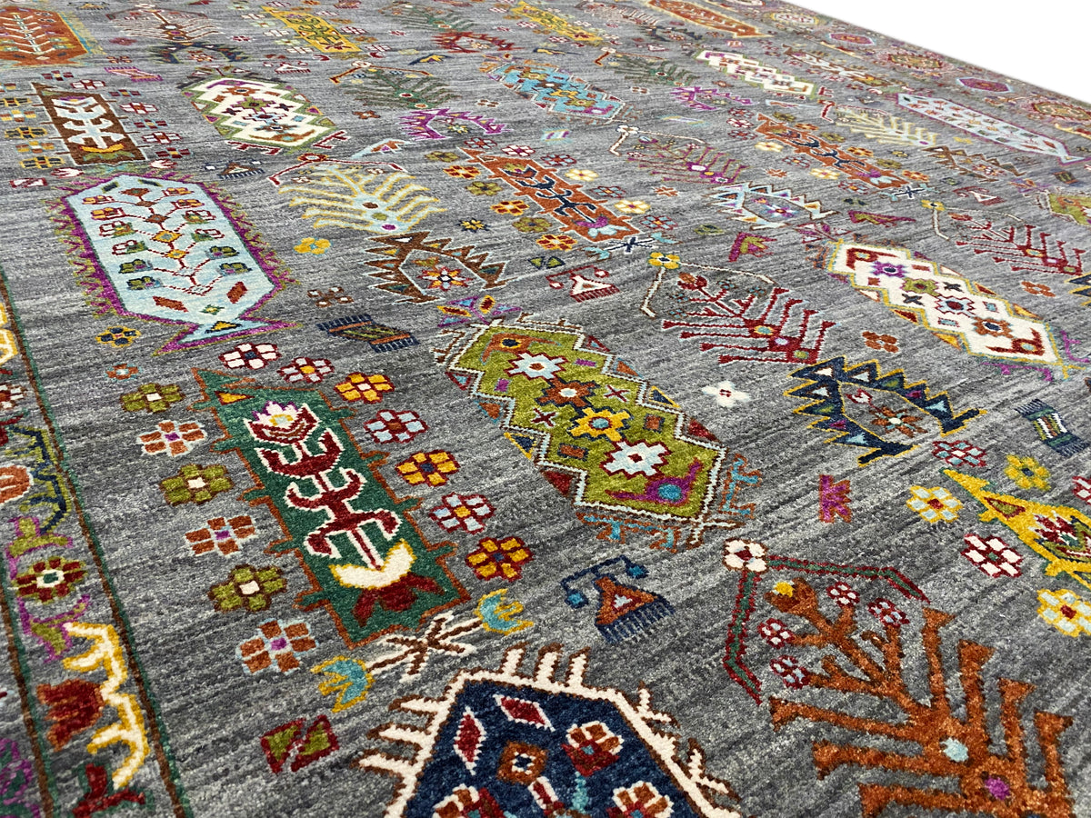 Indo Afghan vloerkleed - 302x238 cm