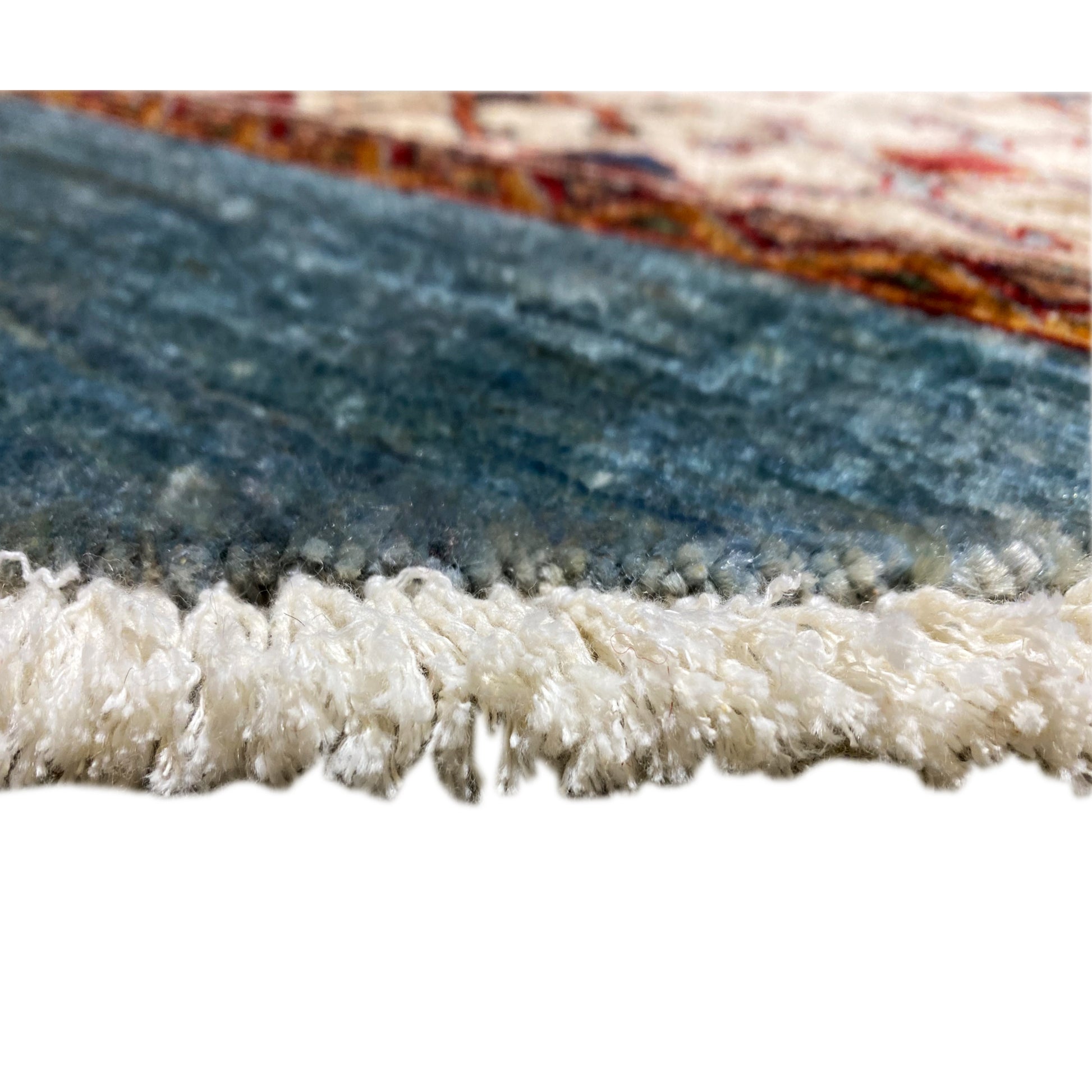 Blauer & Beiger Stern Kazak Teppich - German Carpet Shop