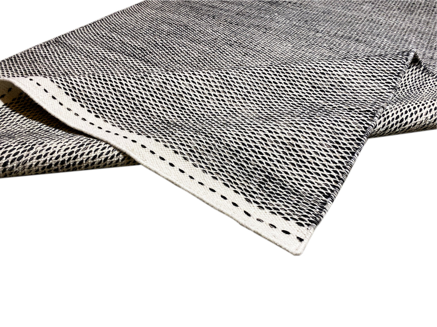 Zwart Kelim Vloerkleed - 160x230 cm