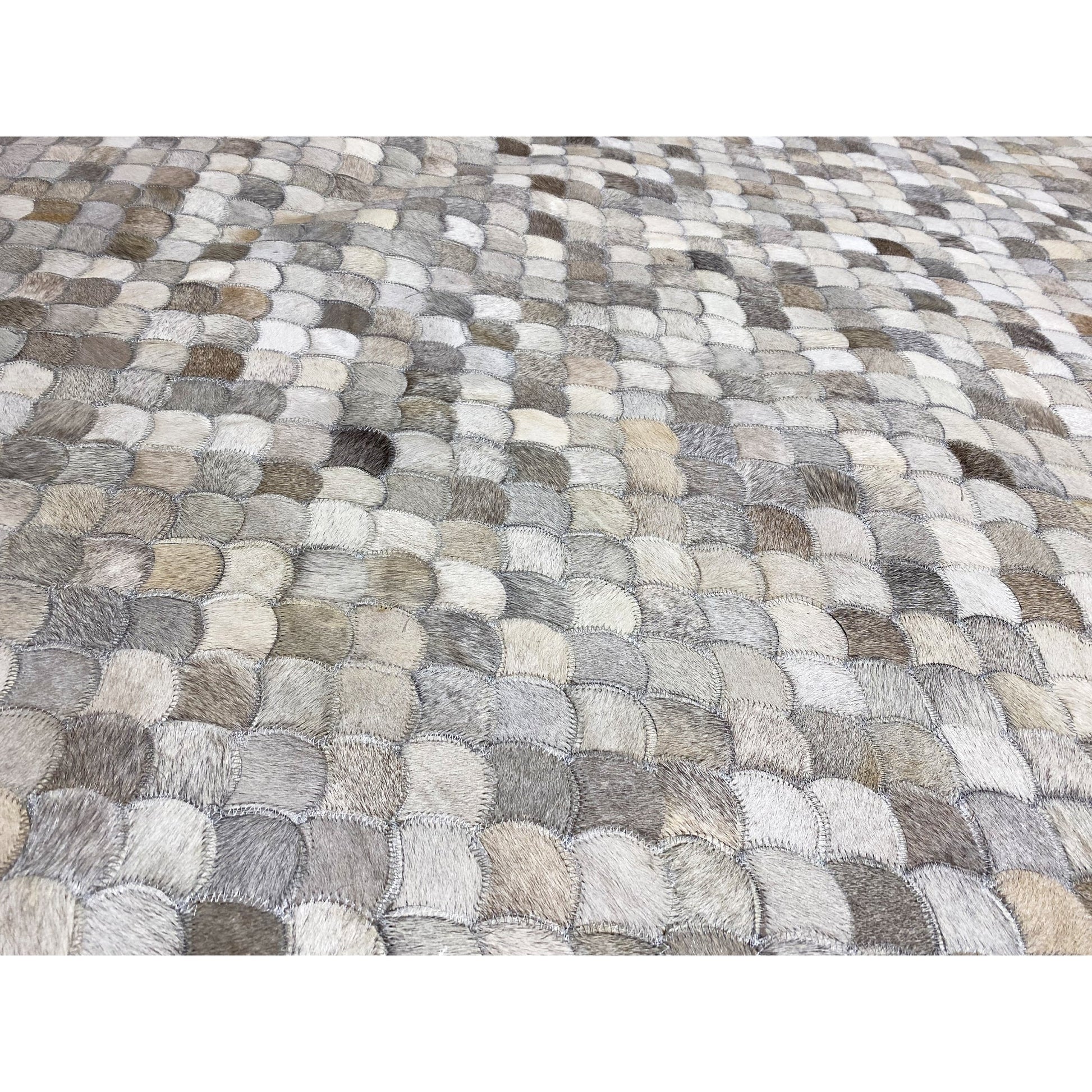 Muschel Kalbsleder Teppich 228x159 cm - German Carpet Shop