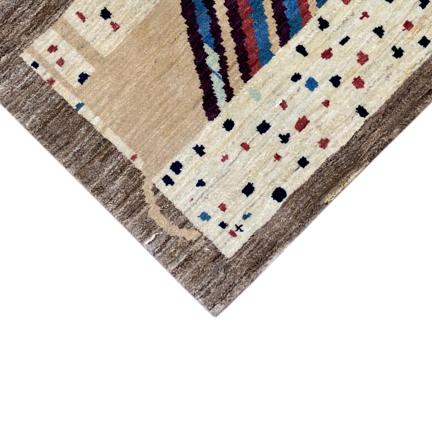 Löwen Gabbeh Teppich 119x81 cm - German Carpet Shop