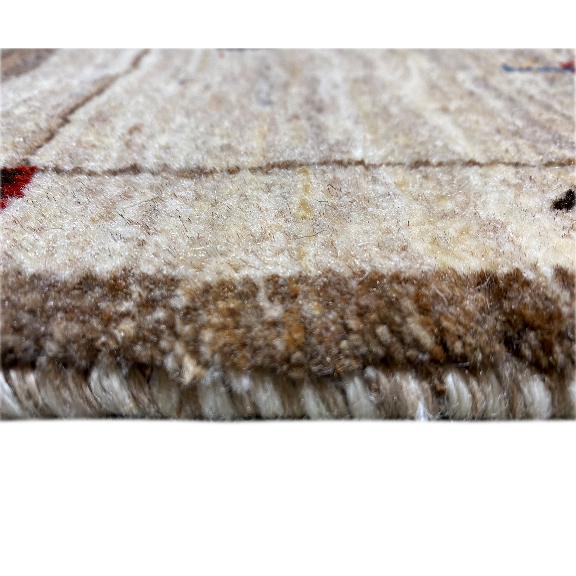 Brauner Gabbeh Teppich Löwe 85x58 cm - German Carpet Shop