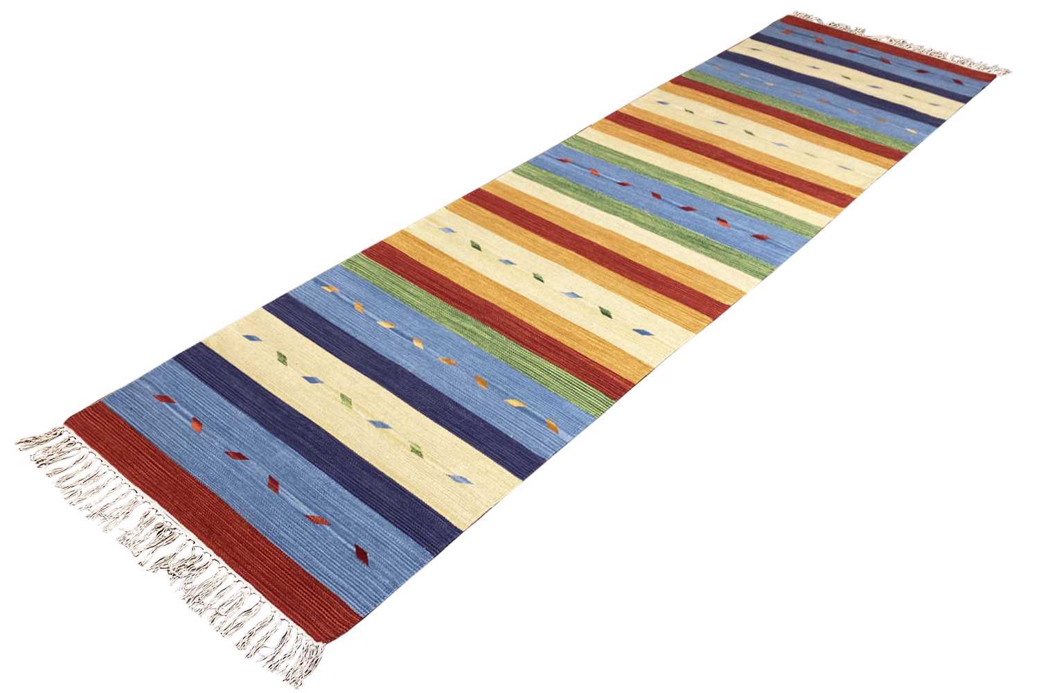 Moderner Kelim Läufer Teppich - Samak (80x300 cm) - German Carpet Shop