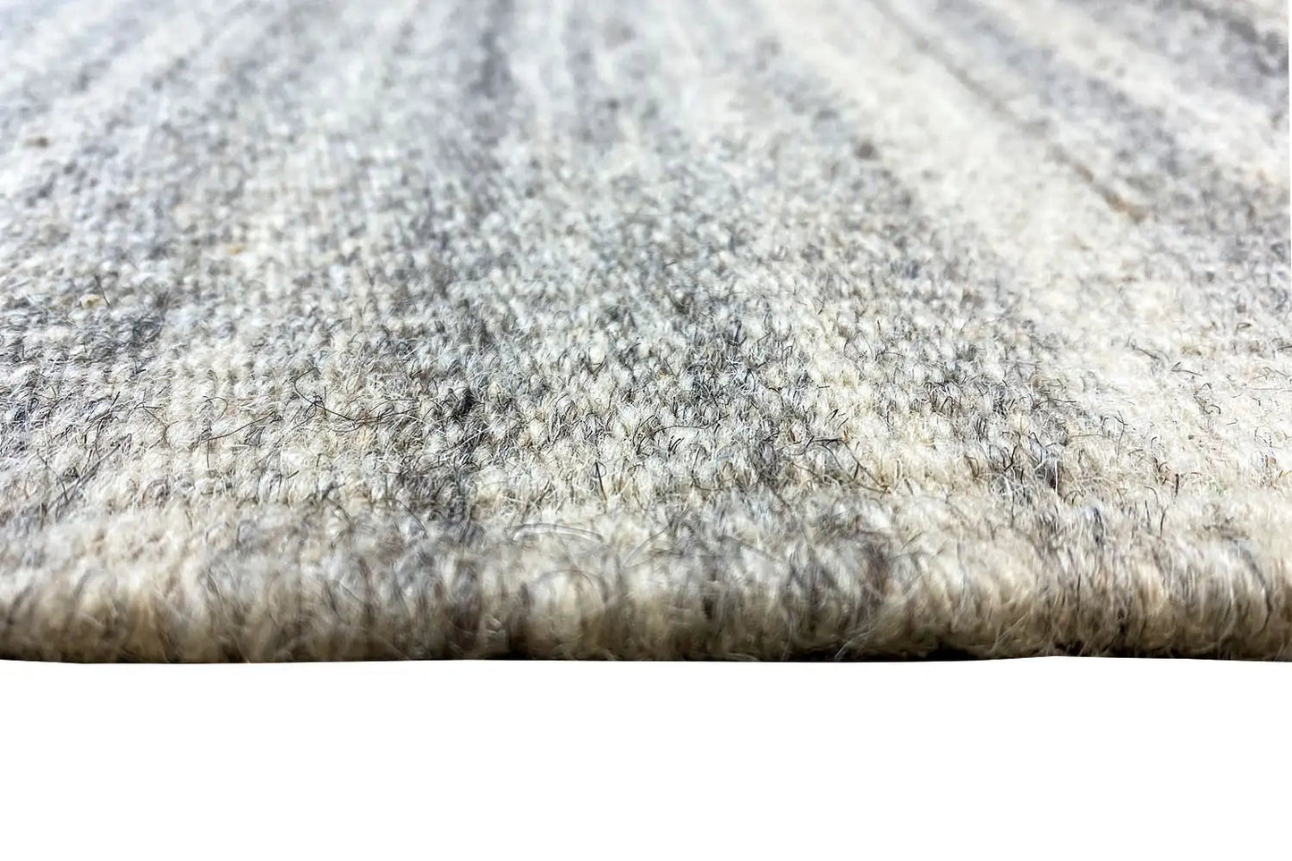 Kelim Teppich Grau – 230x160 cm Streifenmuster - German Carpet Shop