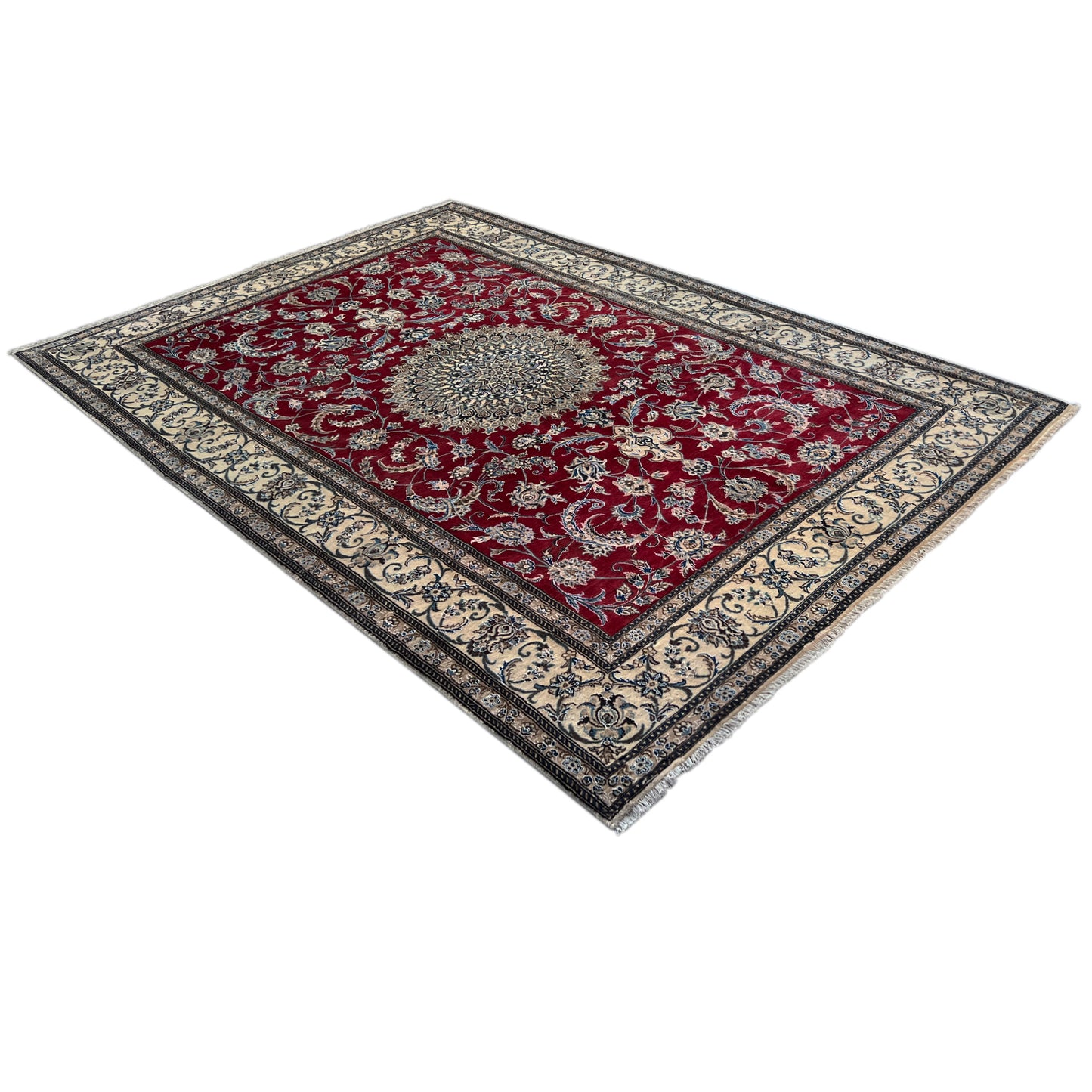Nain Teppich Wolle 307x203 cm - Premium Nain Teppiche from German Carpet Shop - Just €1090! Shop now at German Carpet Shop