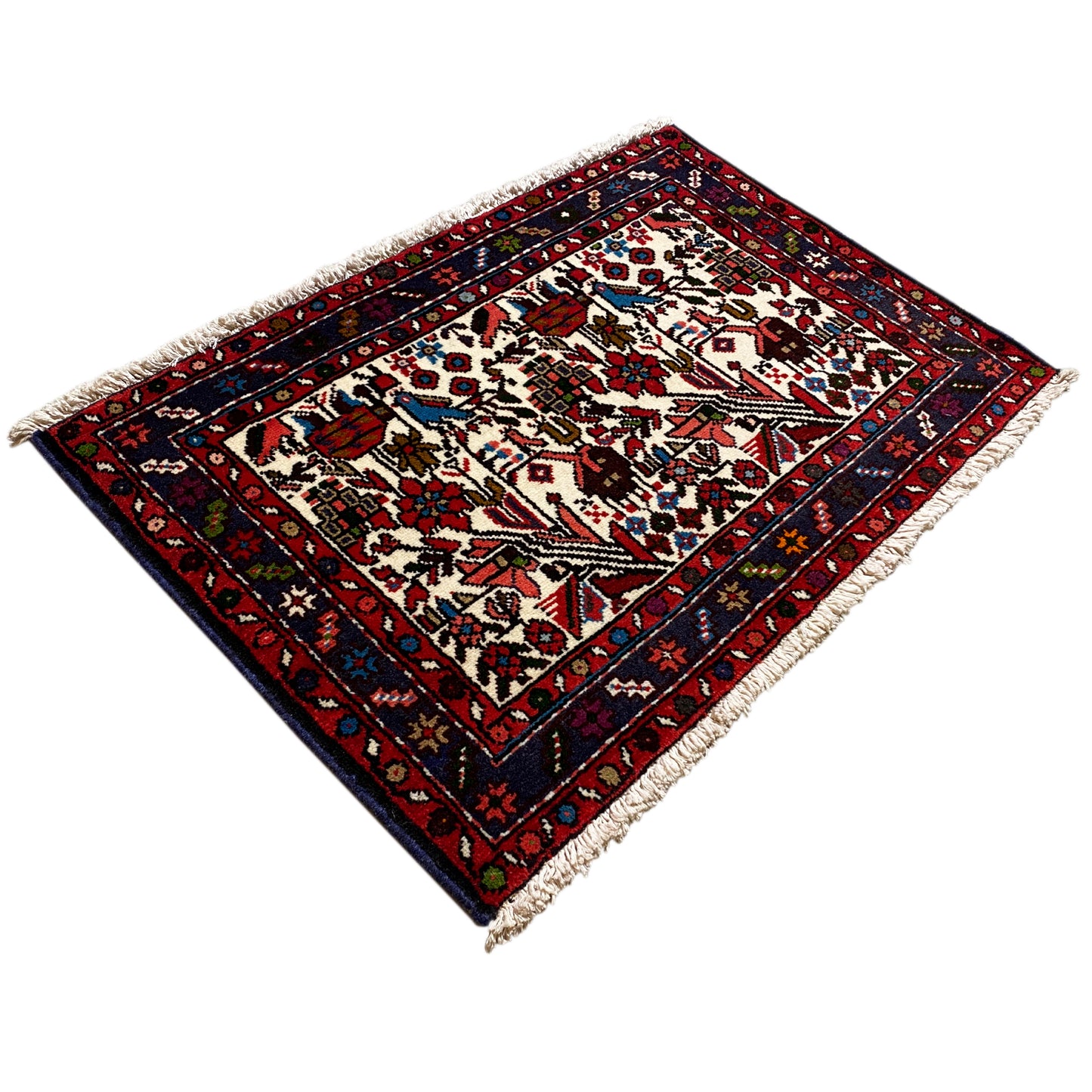Hamedan Poshti tapijt - 62x88 cm