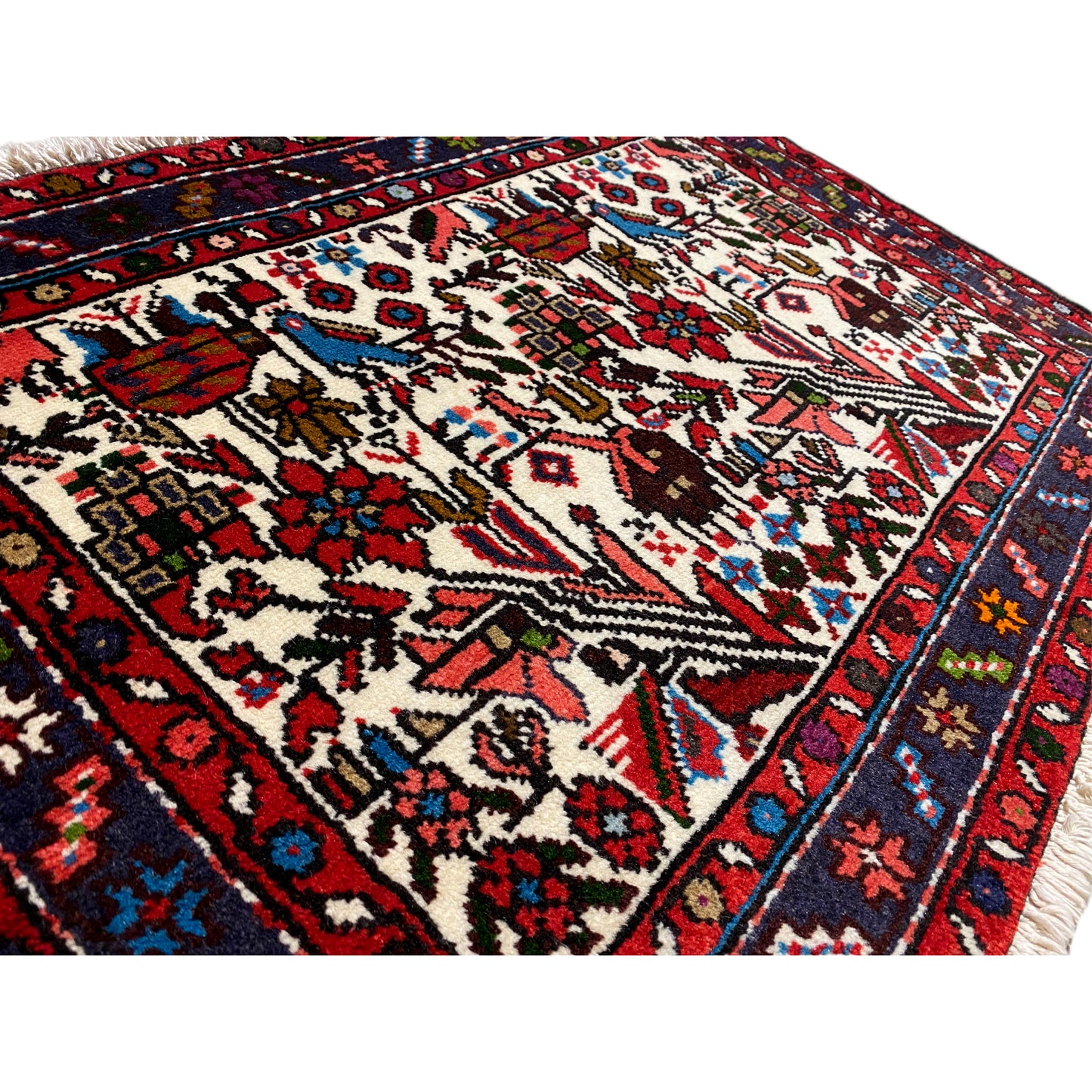 Hamedan Poshti tapijt - 62x88 cm