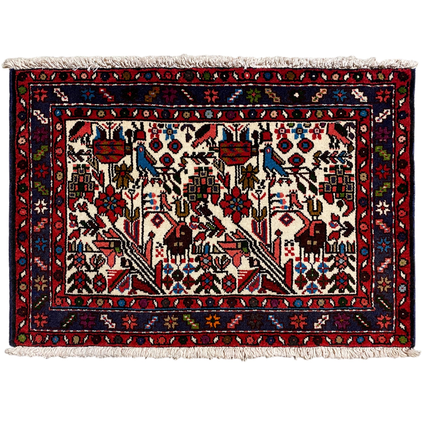 Hamedan Poshti tapijt - 62x88 cm