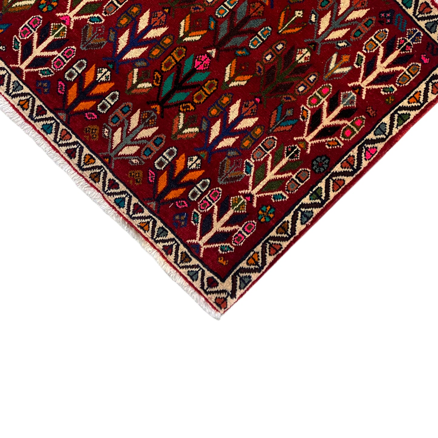 Poshti Teppich, Rot - 69x58 cm