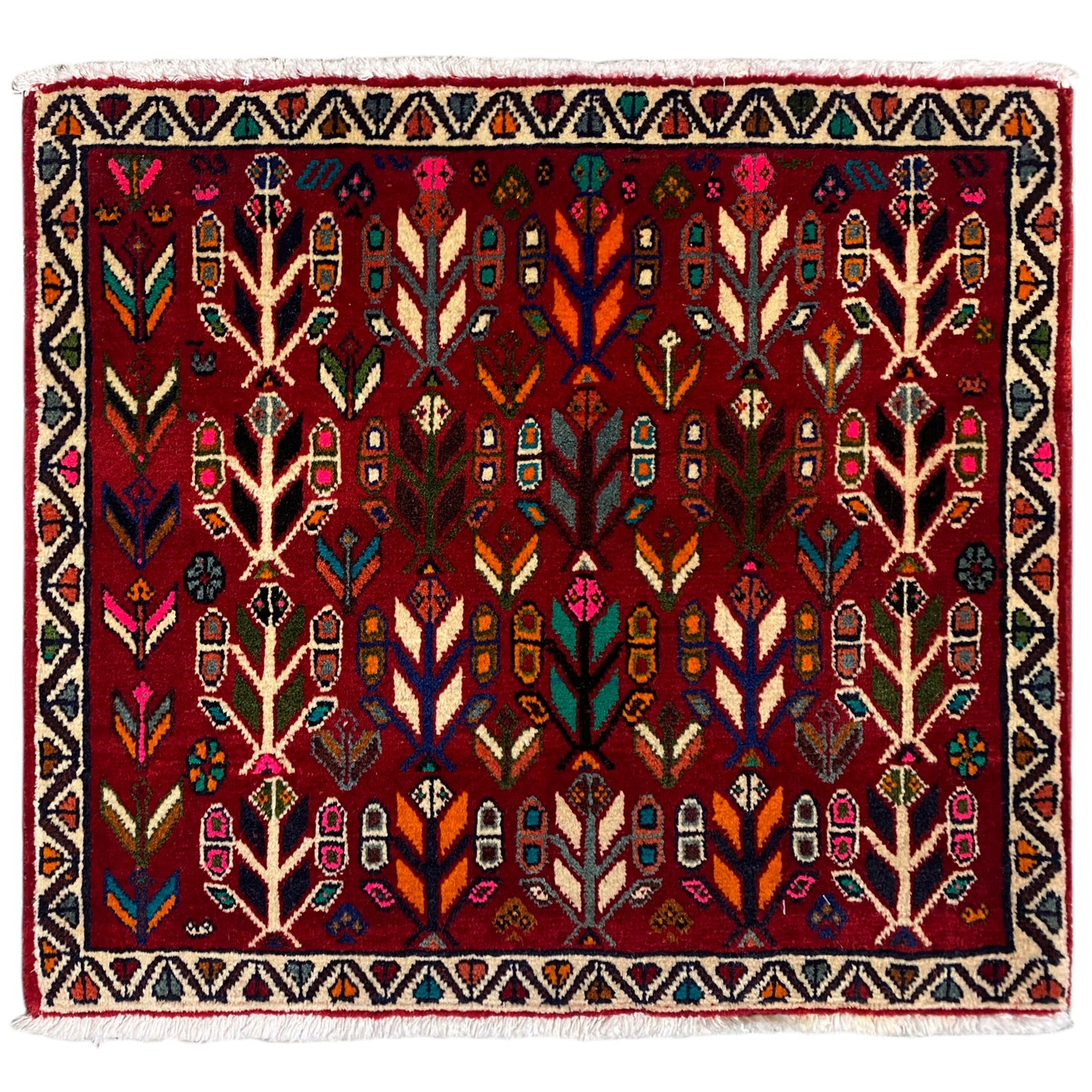Poshti Teppich, Rot - 69x58 cm