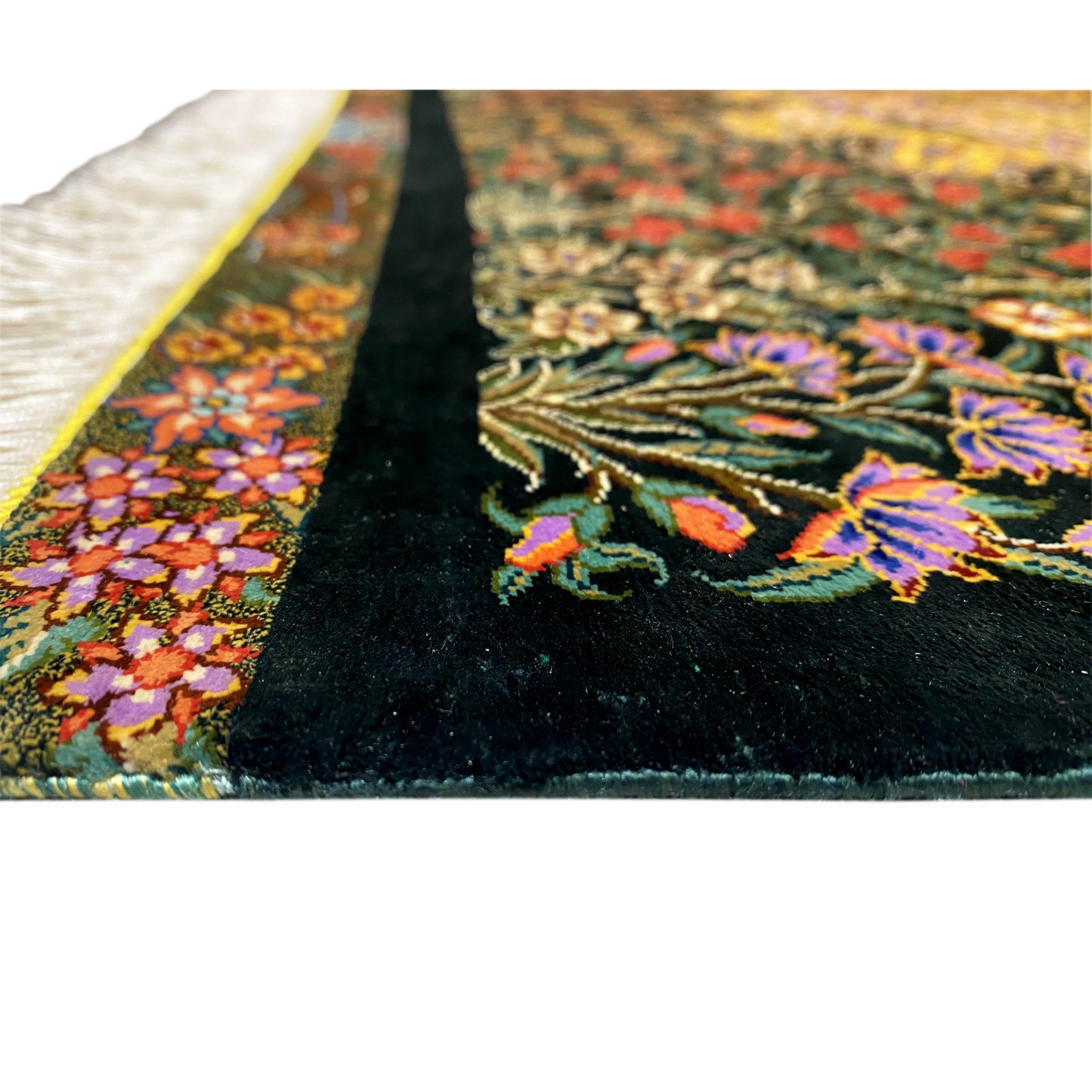 Ghom zijden tapijt - 900846 (123x79 cm)