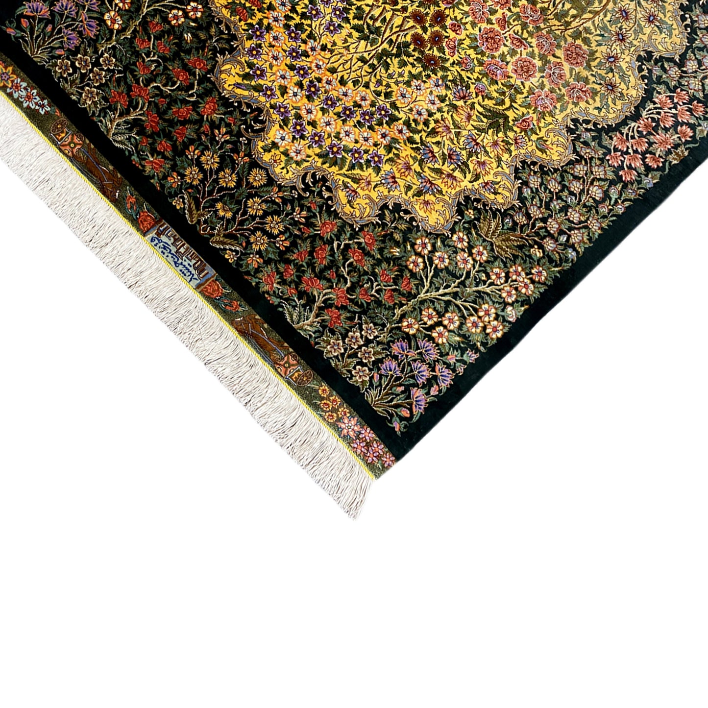 Ghom zijden tapijt - 900846 (123x79 cm)