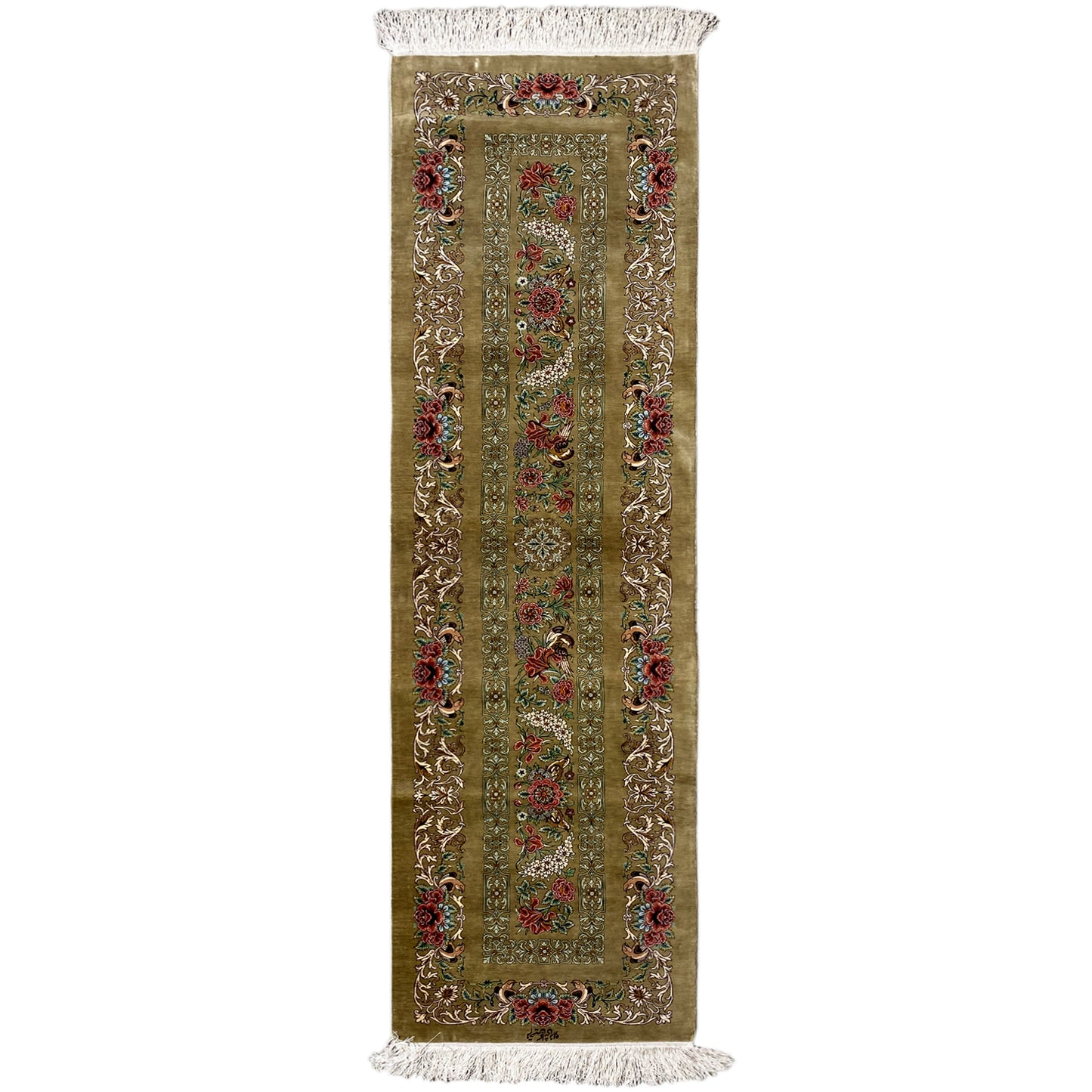 Ghom Zijde Vloerkleed - 904736 (195x53 cm)