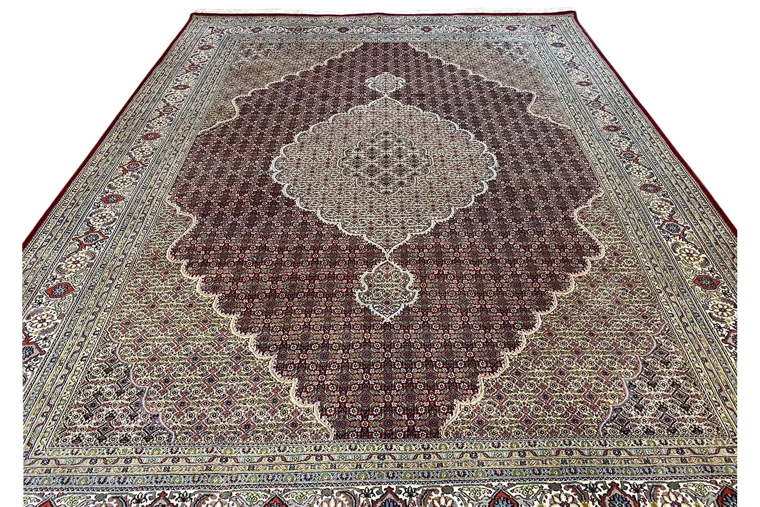 Indo Täbriz Teppich (351x255 cm) - German Carpet Shop