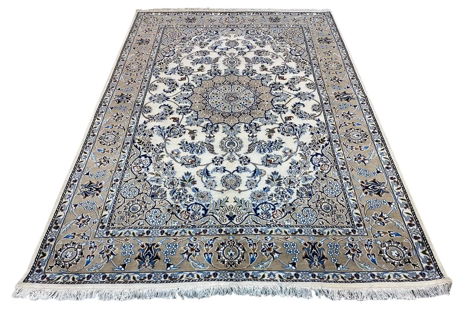 Indo Nain Teppich - Beige (249x174 cm) - German Carpet Shop