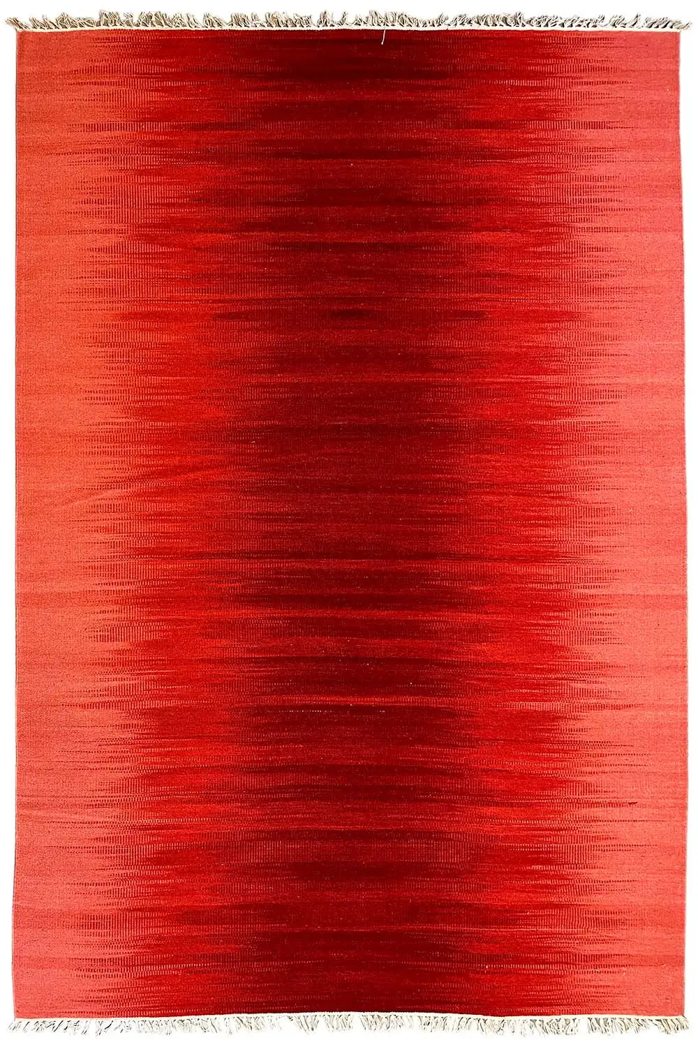 Roter Kelim Dhurrie Teppich 160x230 cm - German Carpet Shop