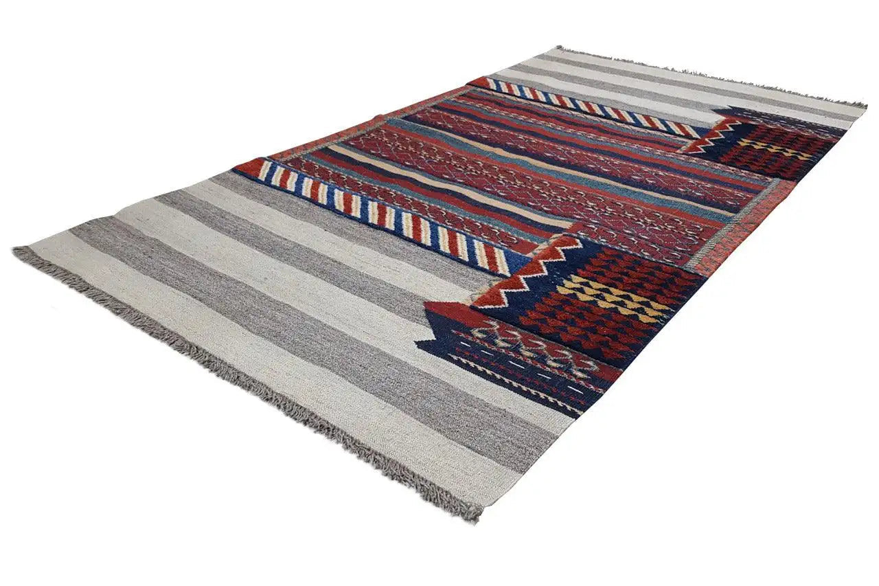 Kelim Bakhtiari - (195x102 cm) - Premium Teppich from German Carpet - Just €799! Shop now at German Carpet Shop