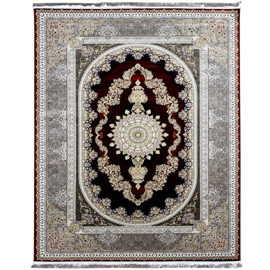 Rood-Zilver Tapijt 170x240cm