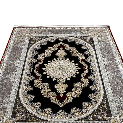 Rot-Silber Teppich 170x240cm