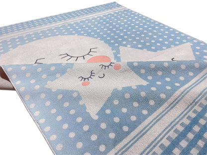 Kinderkleed „Sterrenwereld“, blauw, 140x200 cm