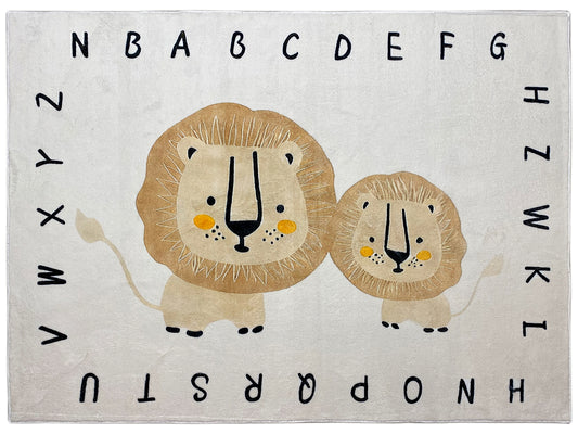 Kinderkleed „Leeuw“, beige, 140x200 cm