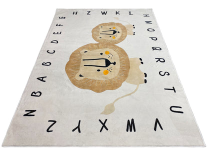 Kinderkleed „Leeuw“, beige, 160x230 cm