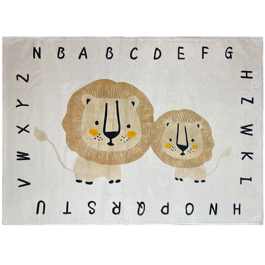 Kinderkleed „Leeuw“, beige, 160x230 cm