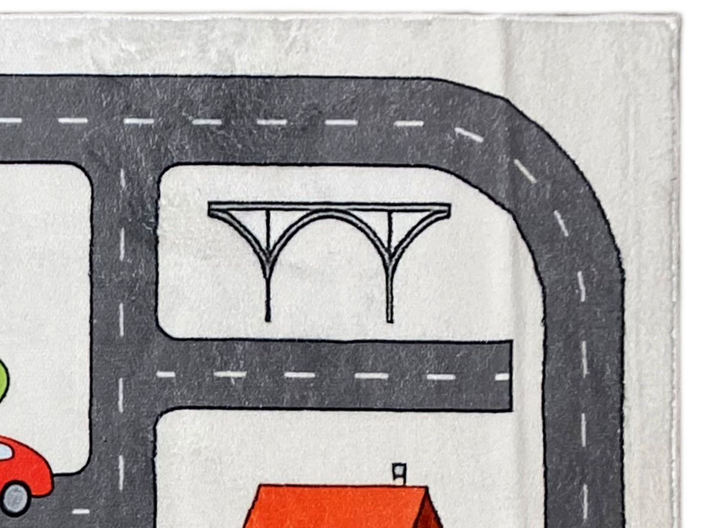 Kinderkleed „Straat“, grijs, 140x200 cm