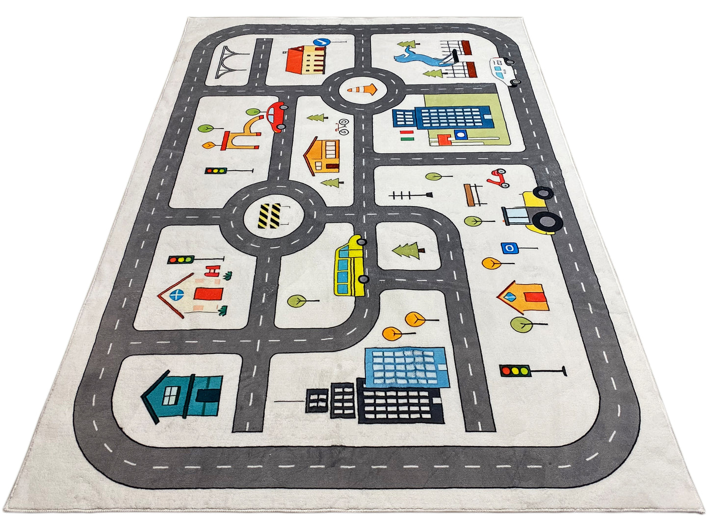 Kinderkleed „Straat“, grijs, 160x230 cm