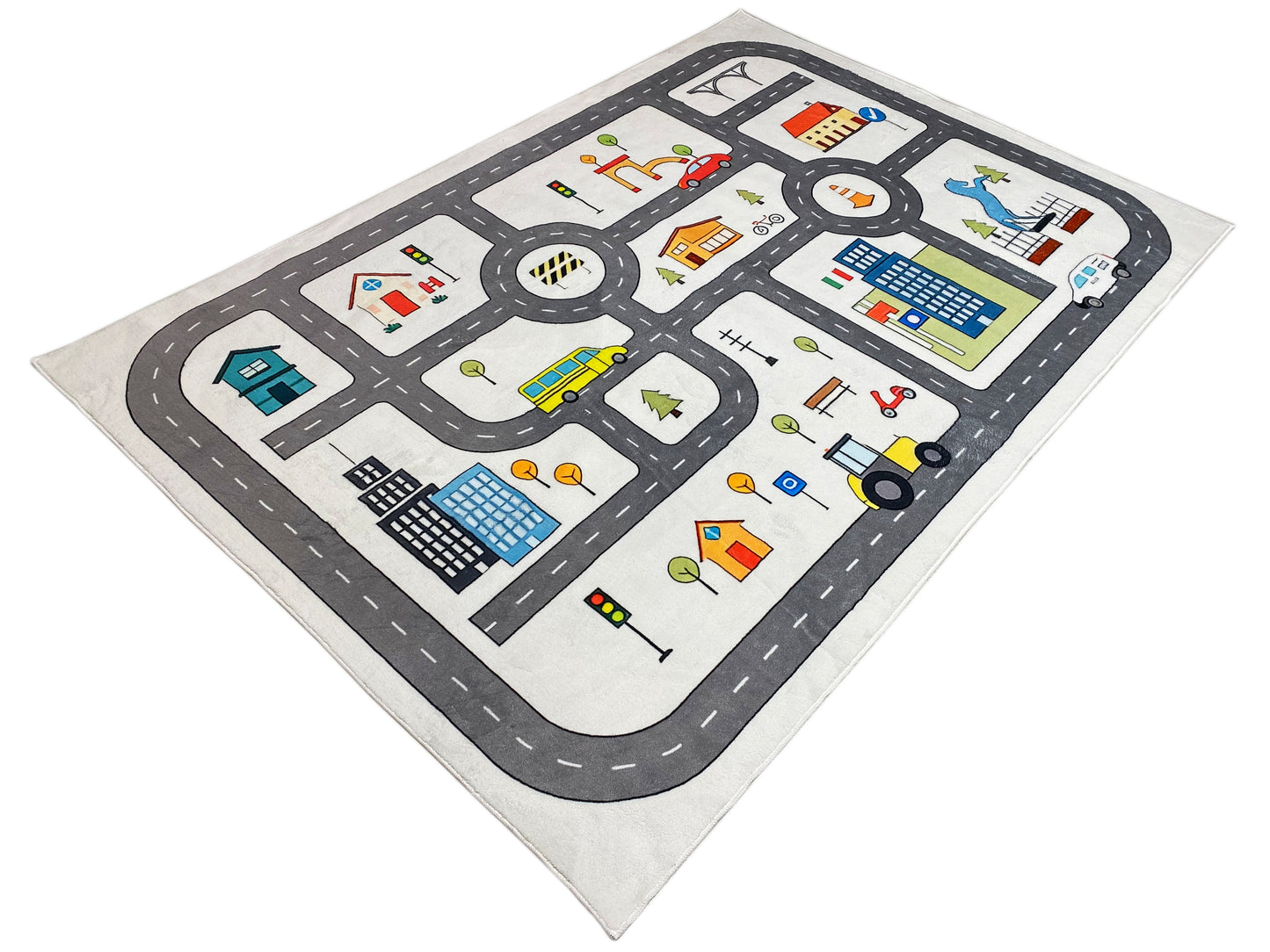 Kinderkleed „Straat“, grijs, 160x230 cm