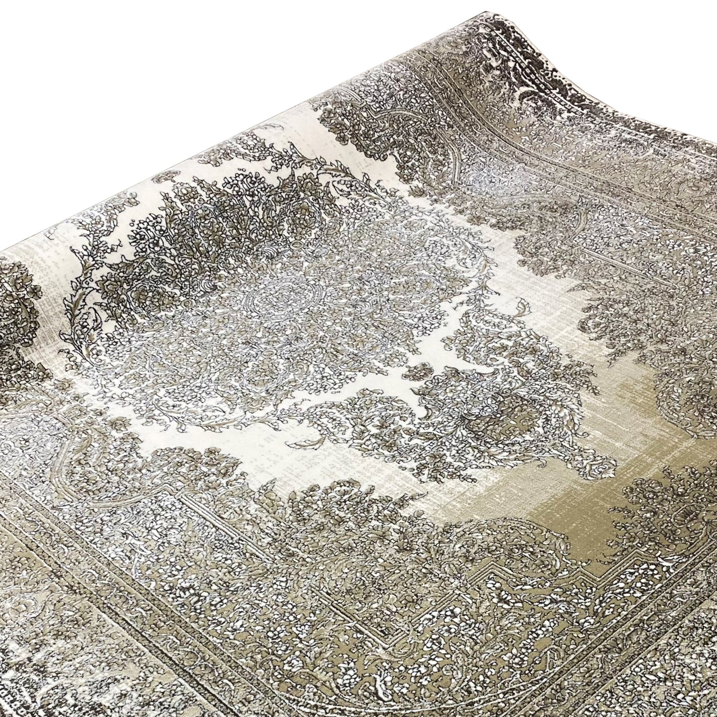 Creme-Silber Teppich 170x240cm