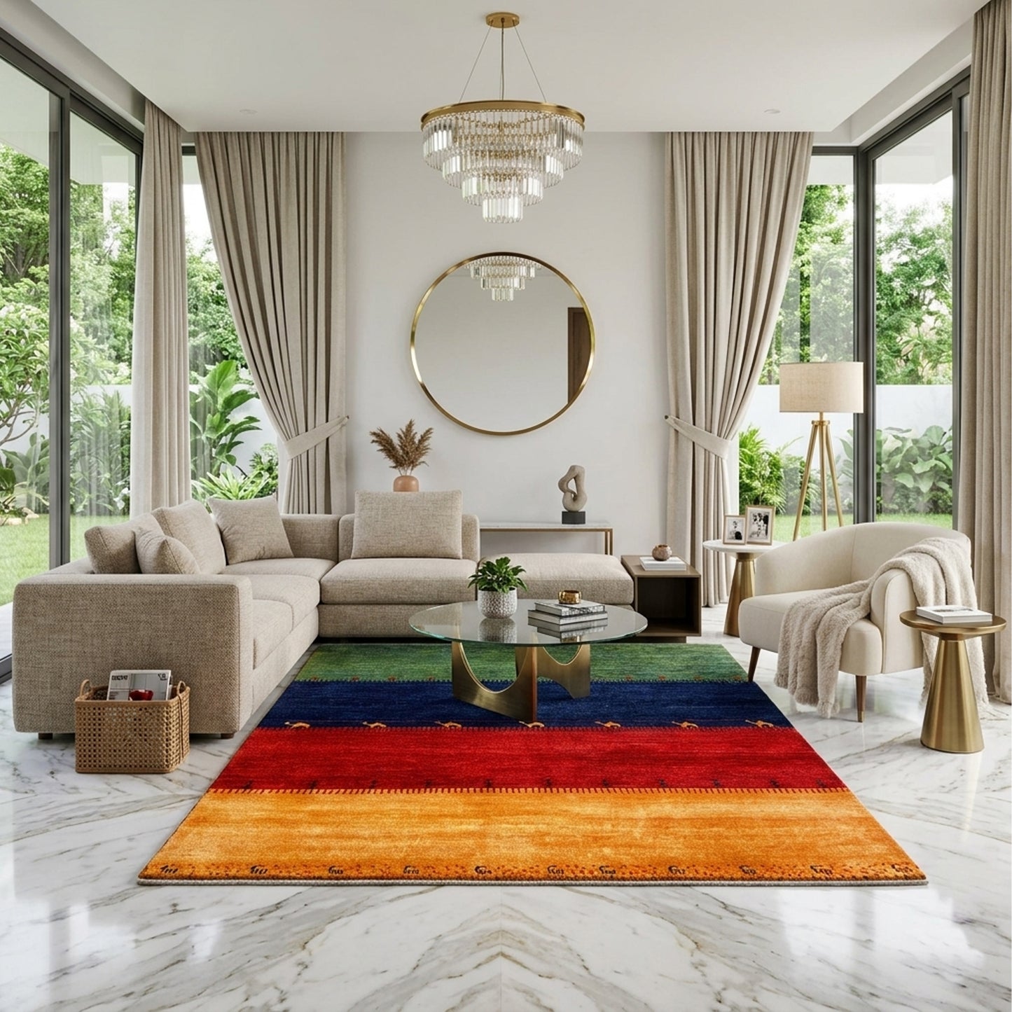 Gabbeh tapijt 196x153cm