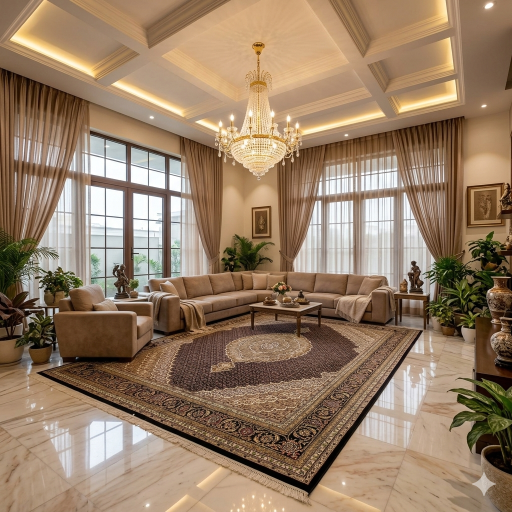 Indo Tabriz tapijt - 302x243cm