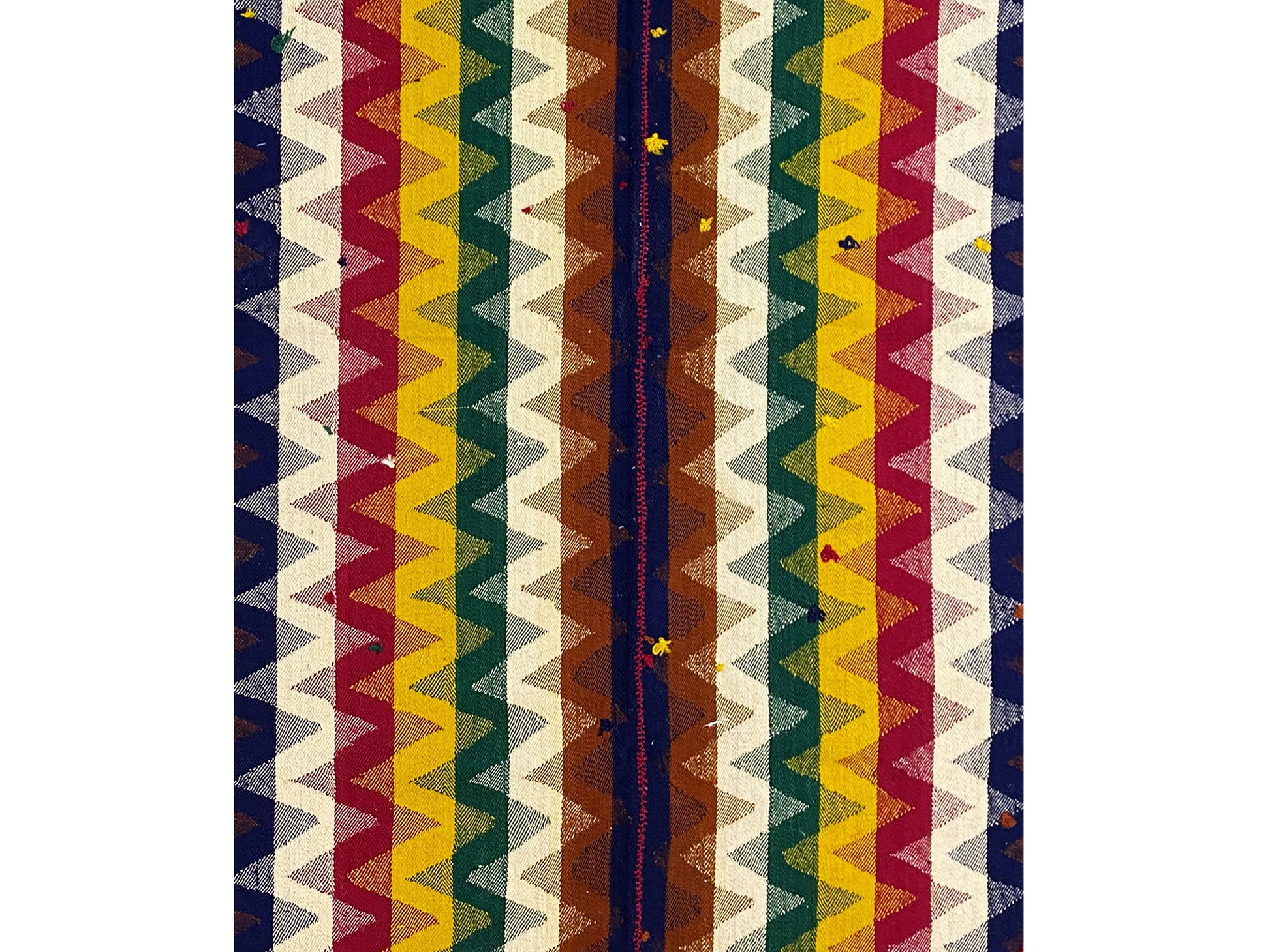 Schlafzimmer Jajim Teppich im farbenfrohen Boho-Stil aus handgesponnener Wolle