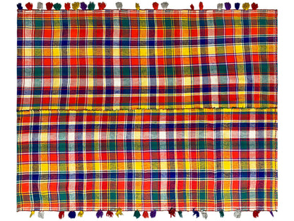 Salon Jajim Teppich bunt mit lebendigem Karo-Design