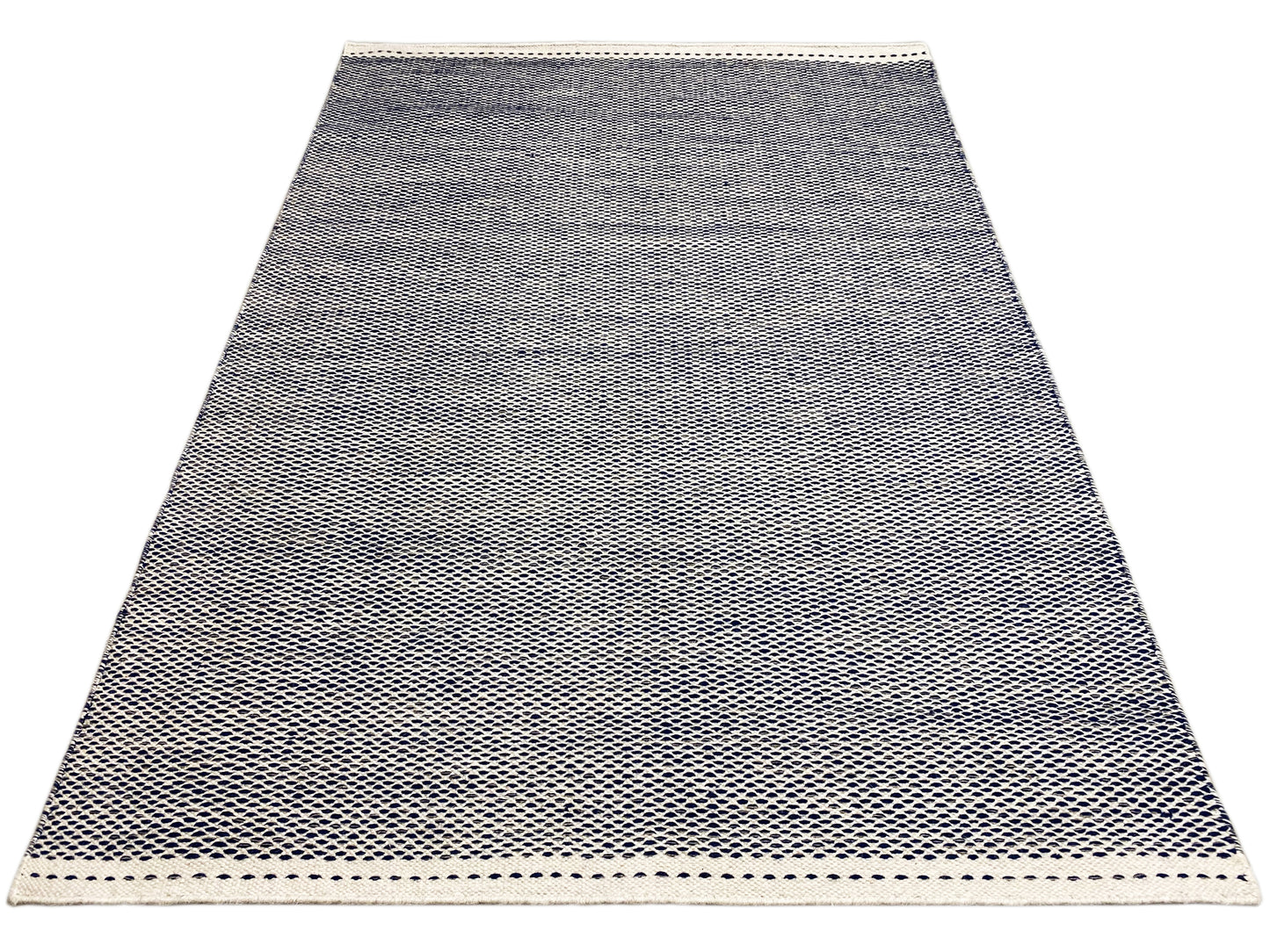 Marineblauw Kelim Vloerkleed - 160x230 cm