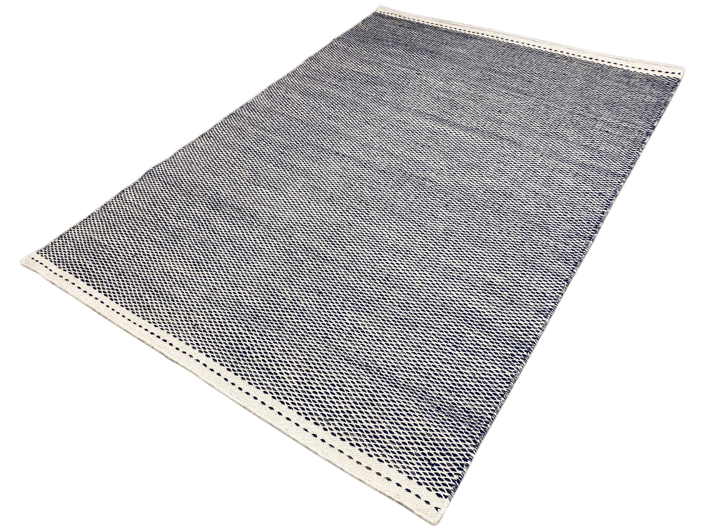 Marineblauw Kelim Vloerkleed - 160x230 cm